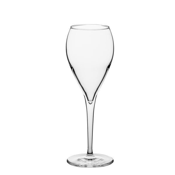 Tre Sensi 15 cl ist eine Glasserie - Cristallin - mit gezogenem Stiel - extra resistent, mit abgerundetem Kelch