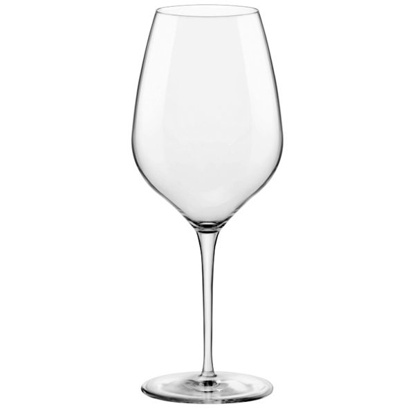 Tre Sensi 65 cl ist eine Glasserie - Cristallin - mit gezogenem Stiel - extra resistent, mit abgerundetem Kelch