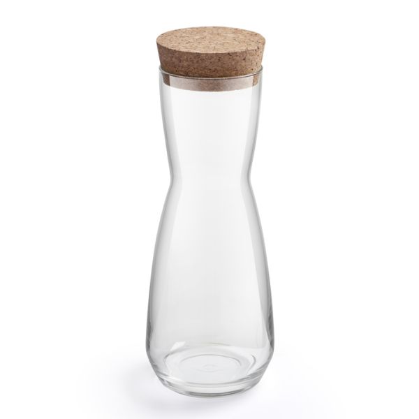 Karaffe Luna 1 l mit Korkdeckel