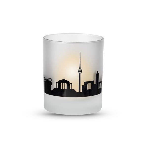 Glas Timo 25 cl als Windlicht satiniert