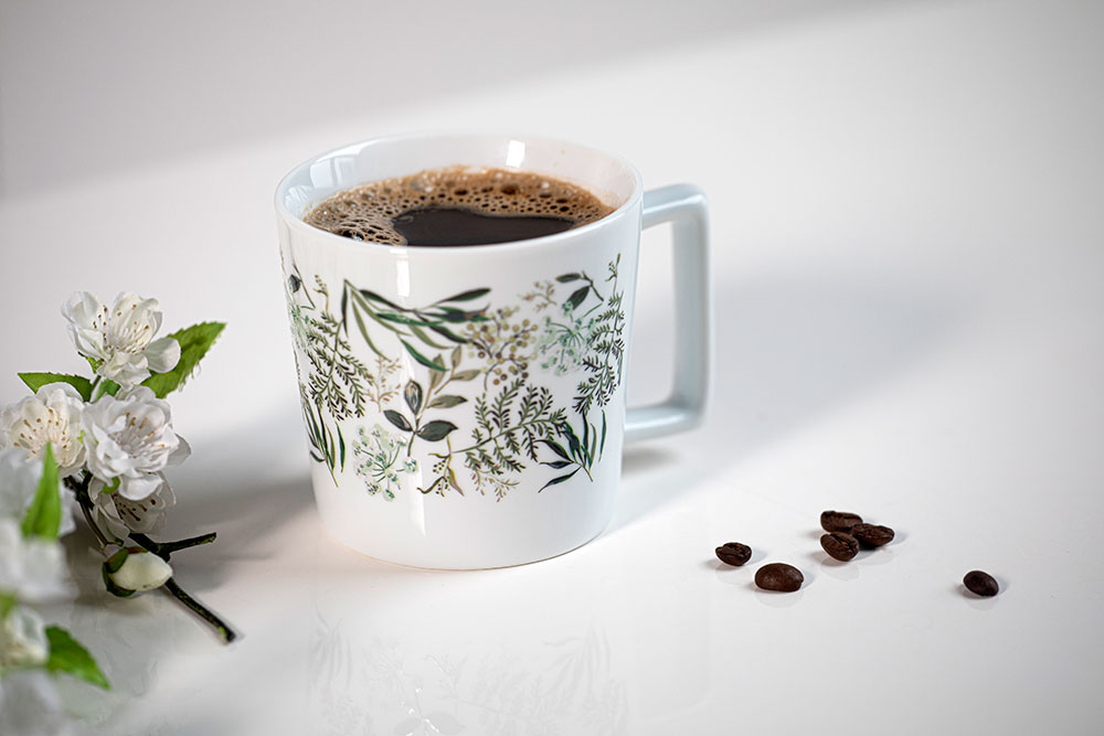 Tasse Kim weiss