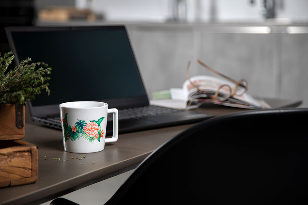 Tasse Kim weiss
