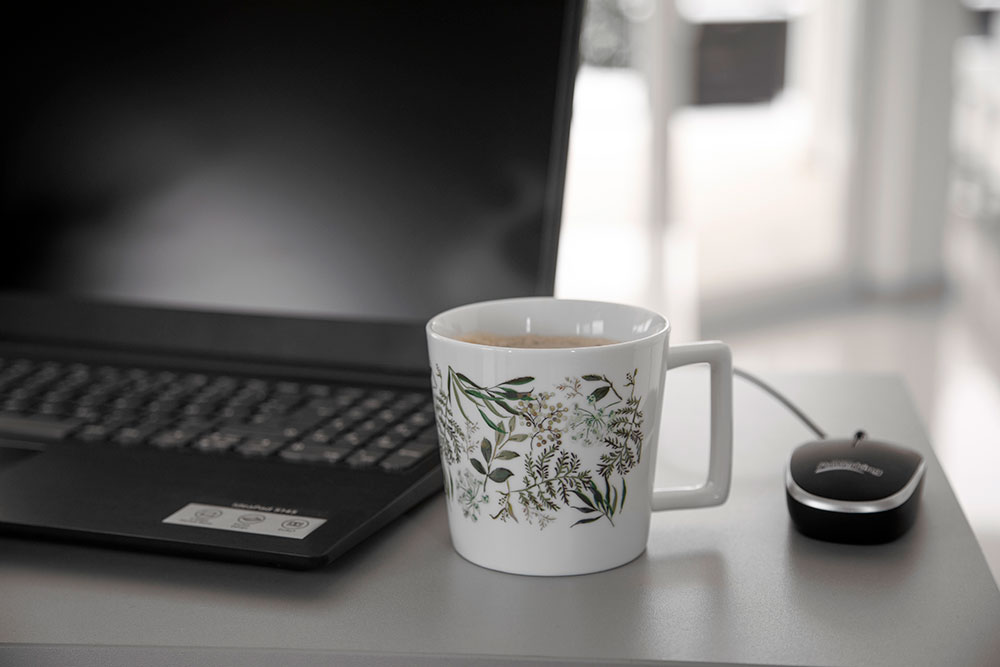 Tasse Kim weiss