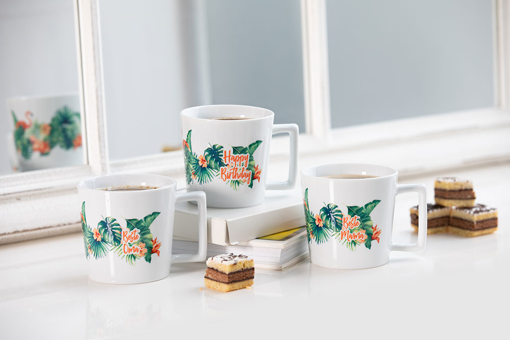 Tasse Kim weiss