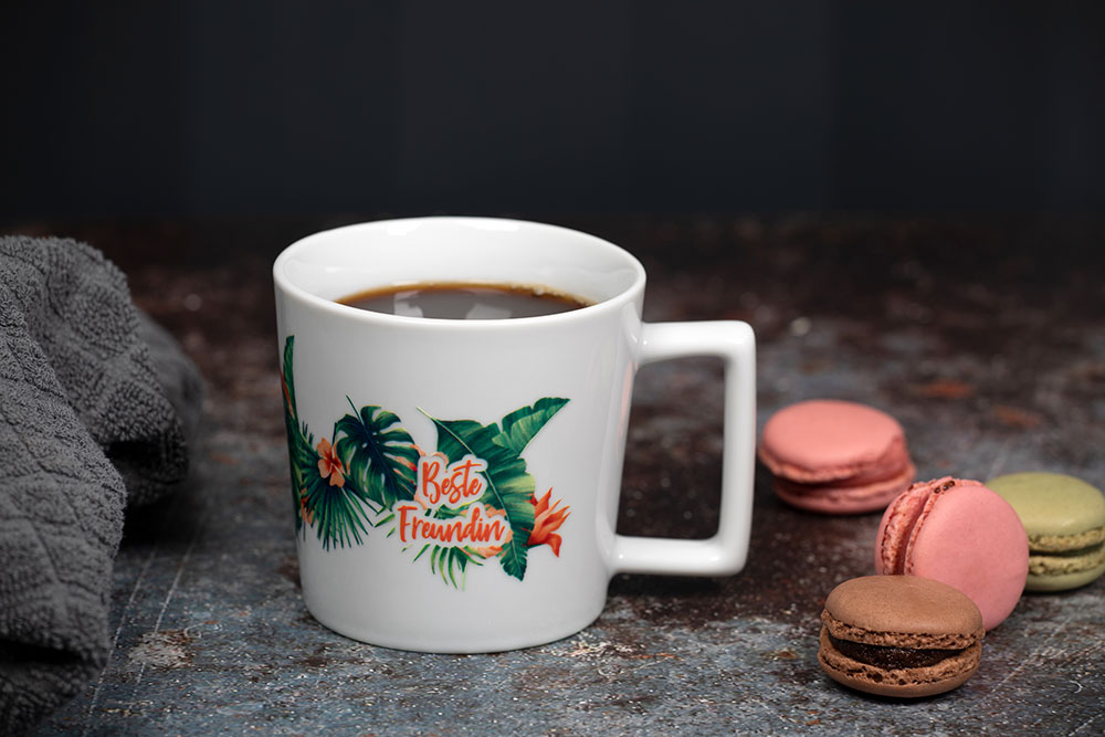 Tasse Kim weiss